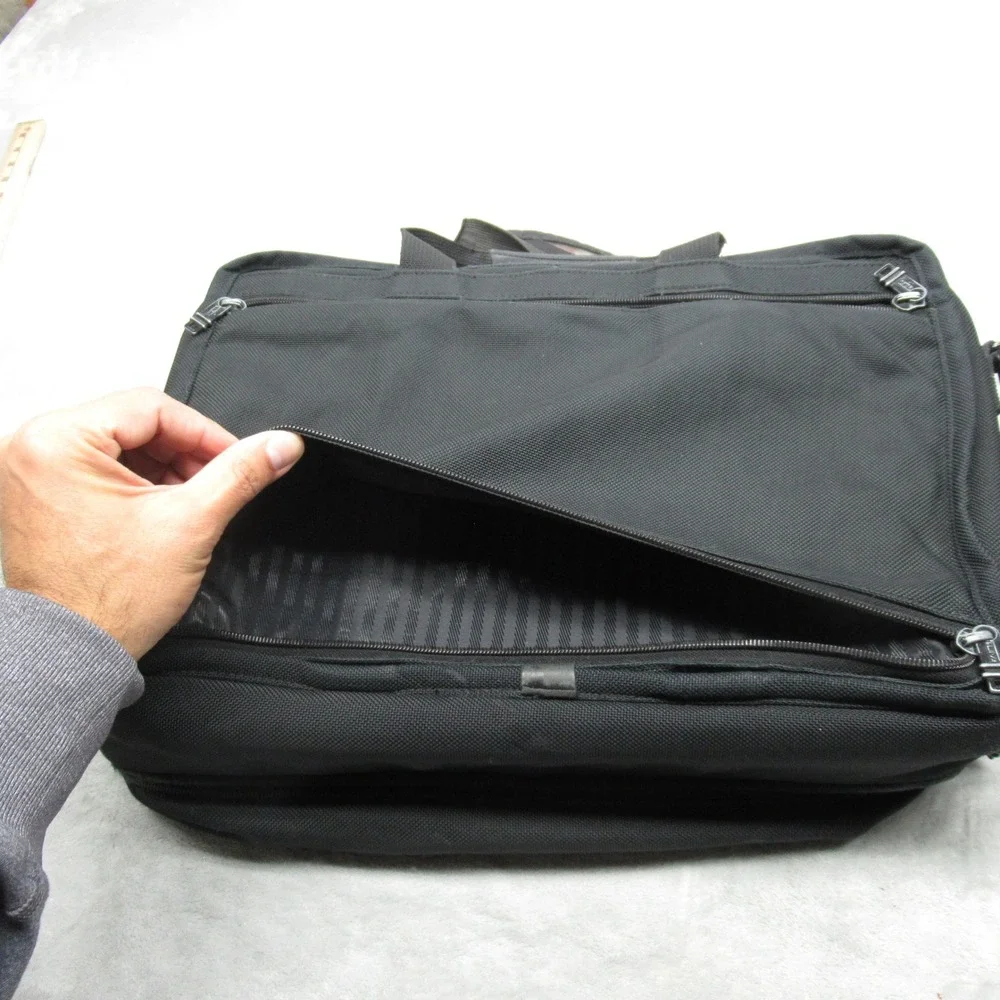 Tumi Expandable‎ Organizer Computer Briefcase Black Heavyweight Laptop 2621d3